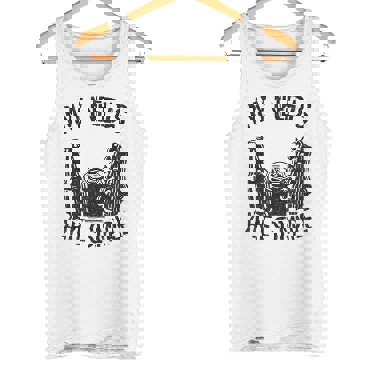 My Needs Areimple Guitars ビール愛好家 ギタリストギター タンクトップ