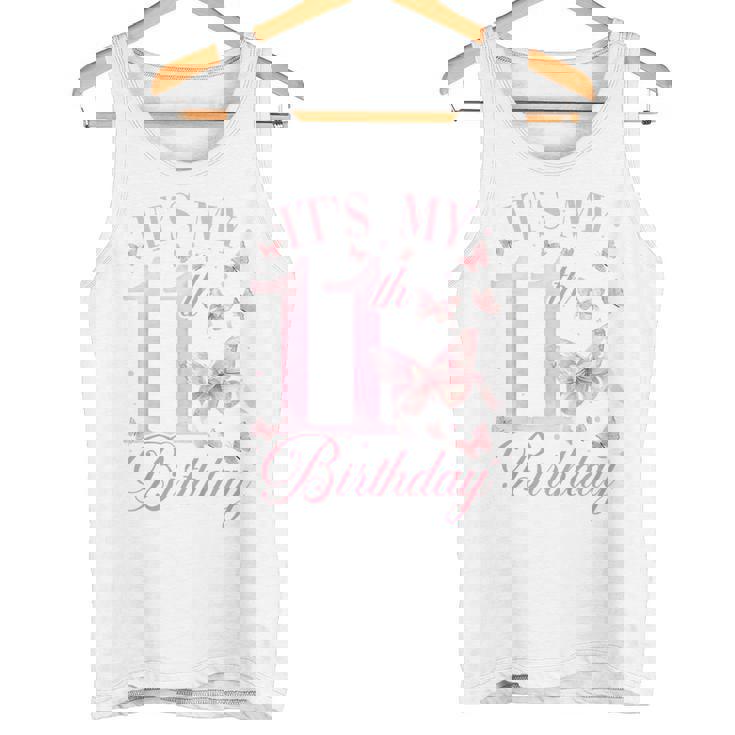 Niños Camisa De Cumpleaños Número 11 Para Niñas De 11 Años De Edad Diseño De Mariposa Camiseta sin mangas