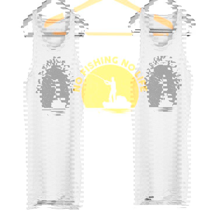 No Fishing No Life 釣り フィッシング ロゴ プリント 長袖tシャツ タンクトップ