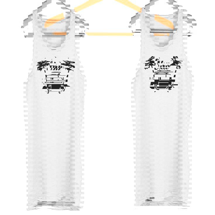 Ohana レトロハワイトロピカルシャツ 男女兼用 タンクトップ