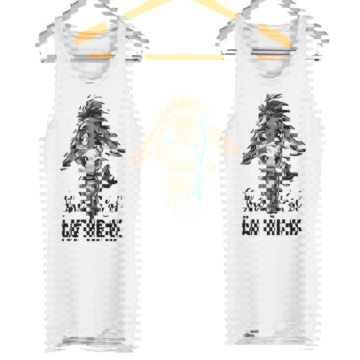 Ohne Esel Läuft Hier Nix ロバ 牧場 農業 ロバ タンクトップ