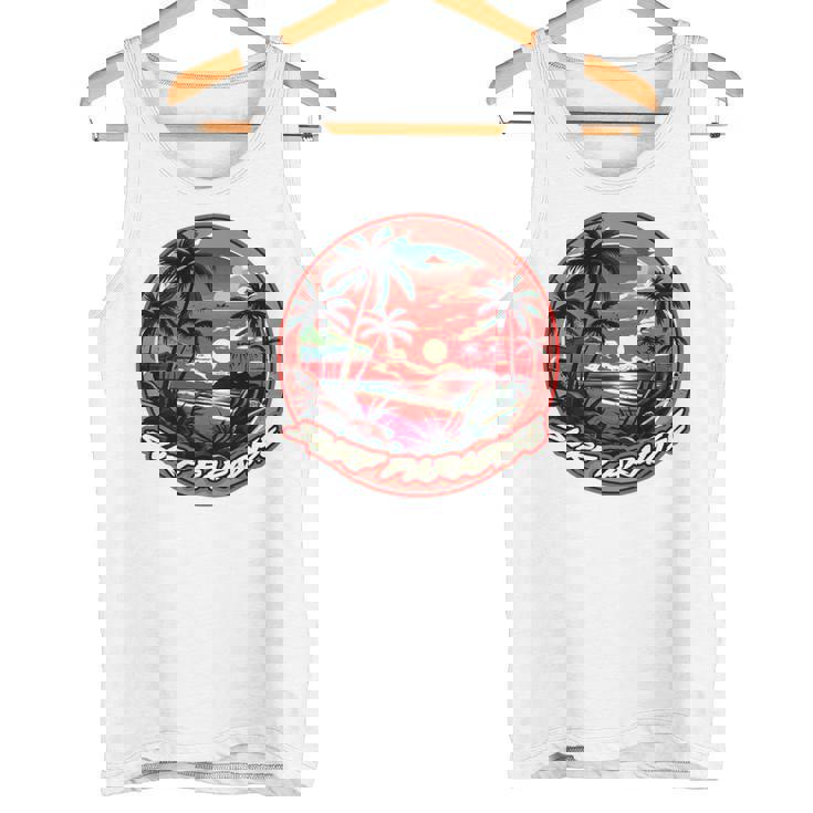 バックプリント Onlyurf Paradise クール サーファー ビーチ オーシャン タンクトップ