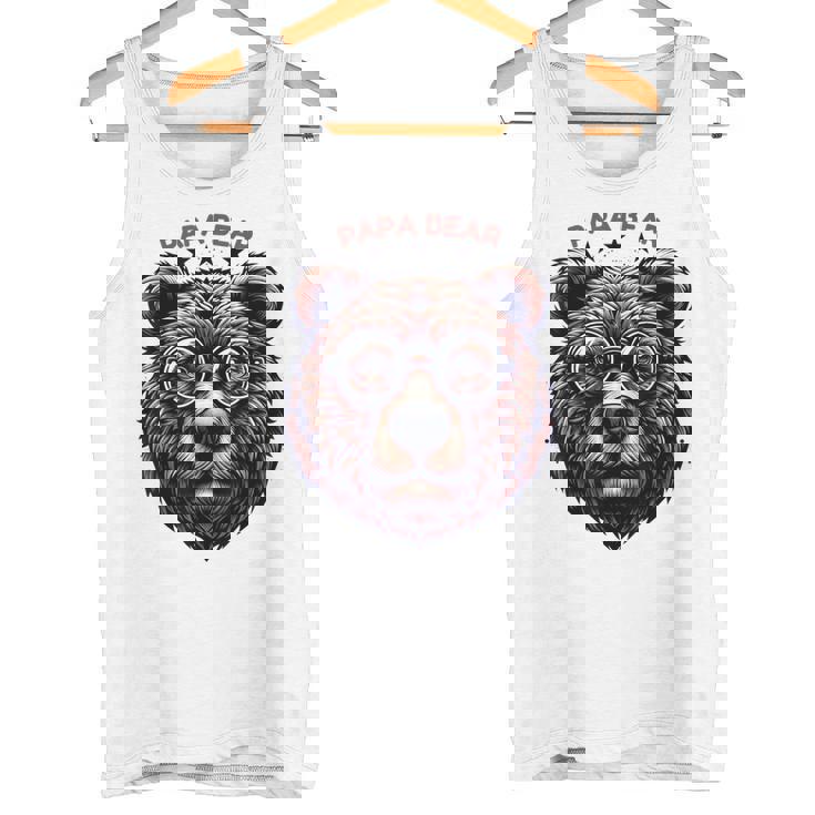 メンズ Papa Bear Face サングラス Papa Bear Lover 父の日 タンクトップ