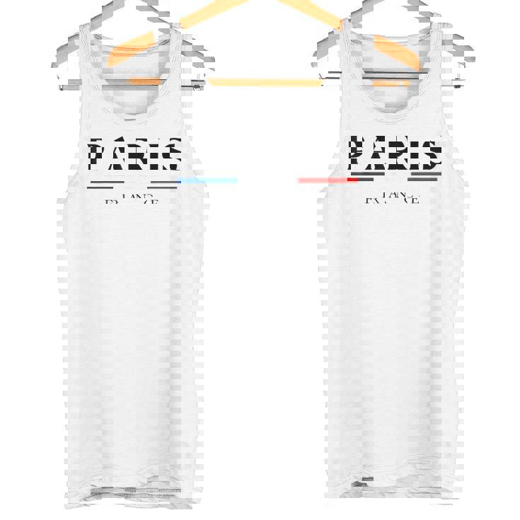 Paris With France Flag Novelty Graphic & Cool s タンクトップ
