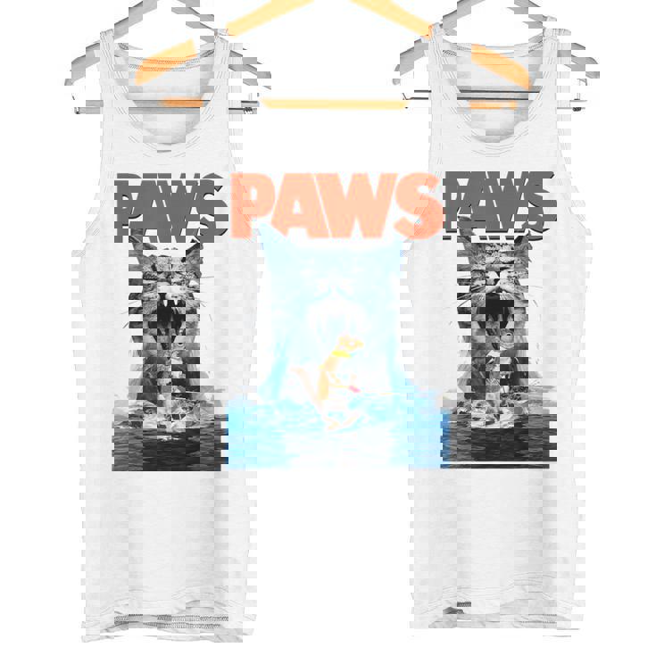 Paws Cat Lover ホラー映画 パロディ タンクトップ