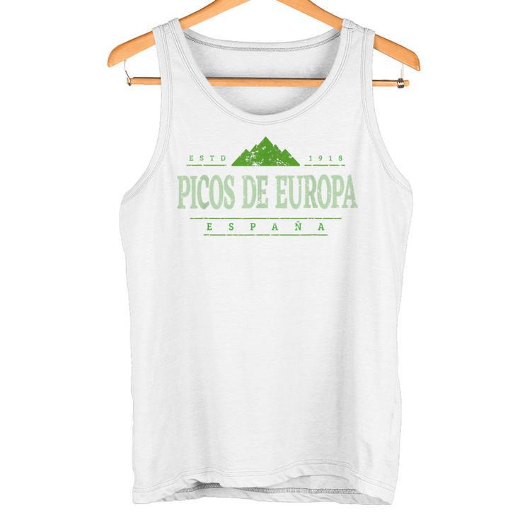 Picos De Europa España Retro Picos De Europa España Montaña Camiseta sin mangas