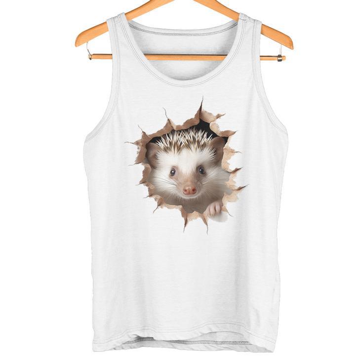 Retrato De Erizo Con Diseño De Animal Y Erizo Camiseta sin mangas