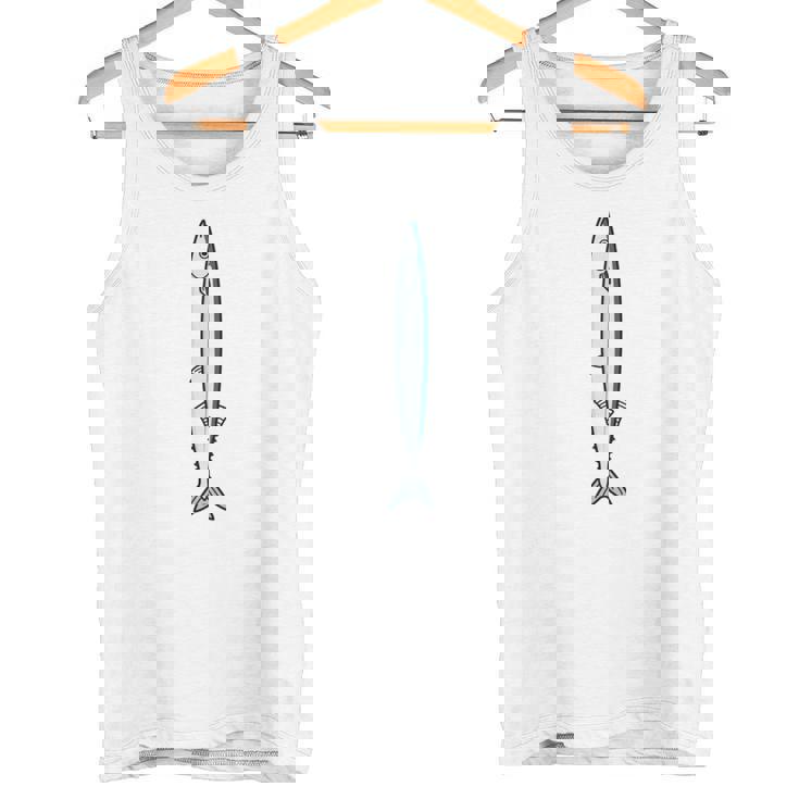 Sanma 秋刀魚 サンマ 魚好き 願掛け 釣り好き 海釣り 趣味 おもしろ 寿司ネタ 塩焼き 趣味釣り 船釣り 釣り 長袖tシャツ タンクトップ