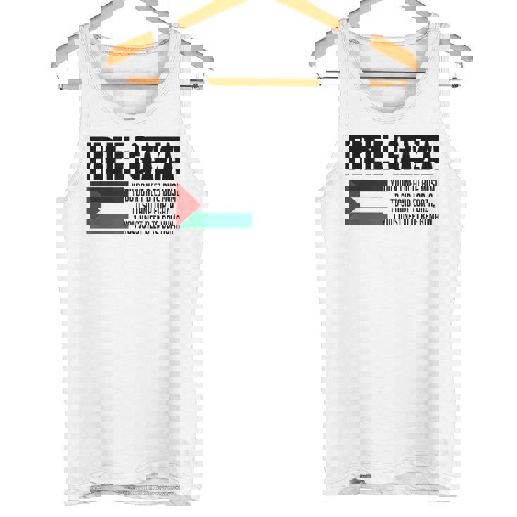 Save Gaza Free Palestine Free Gaza Proud Gaza Palestina タンクトップ