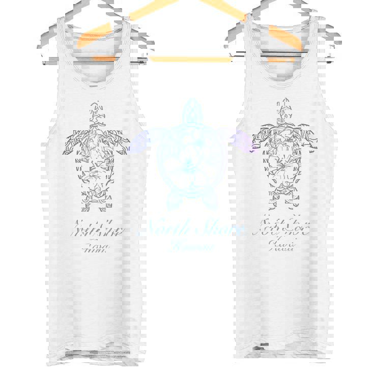 Save The Hawaii ウミガメ ハワイアンブルー トライバル タートル ホヌ タンクトップ