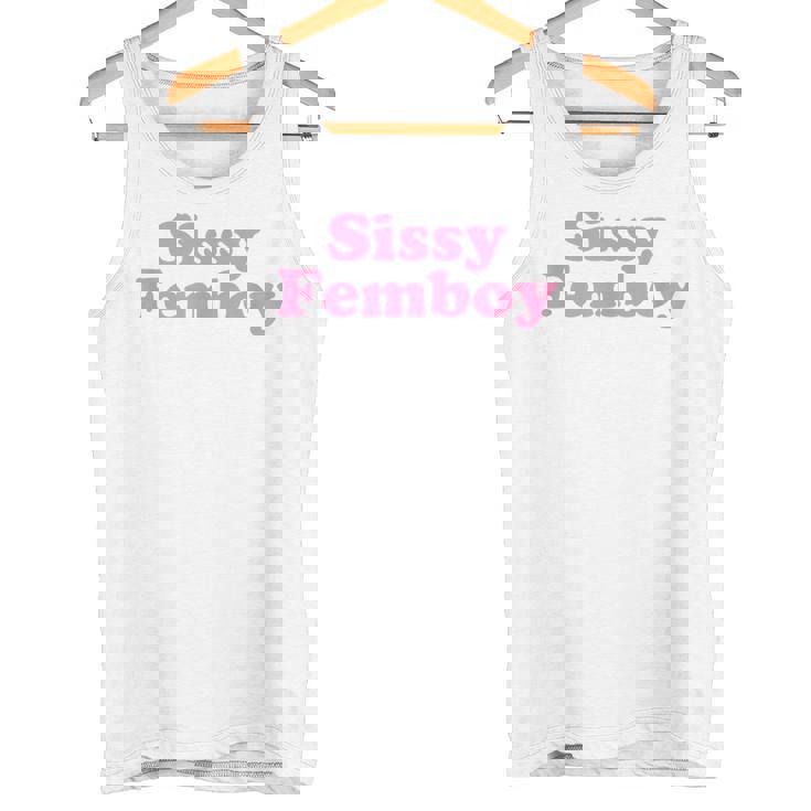 Sissy Femboy Crossdressing Aesthetic タンクトップ