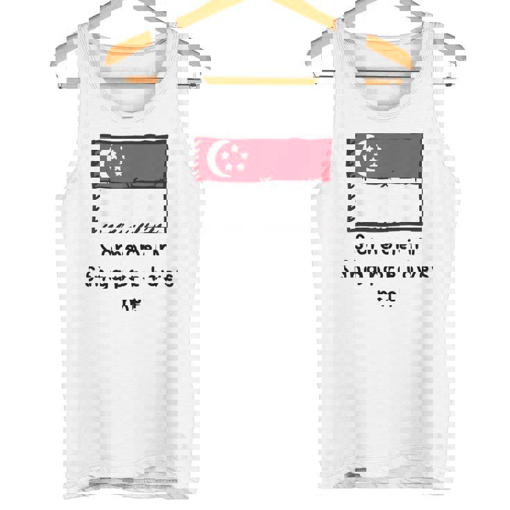 Someone Iningapore Loves Me シンガポール国旗 タンクトップ