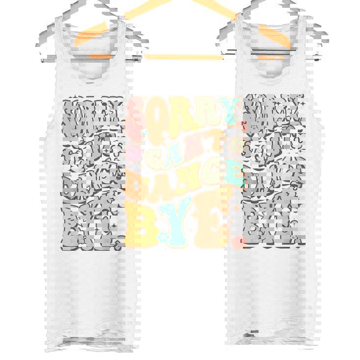 Sorry Can't Dance Bye シャツ キュート ダンス グルービー ヒッピーフラワー タンクトップ