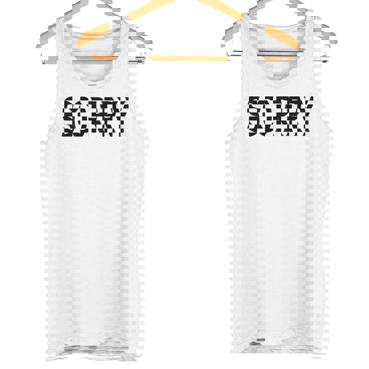 Sorry Das Icho Groß タンクトップ