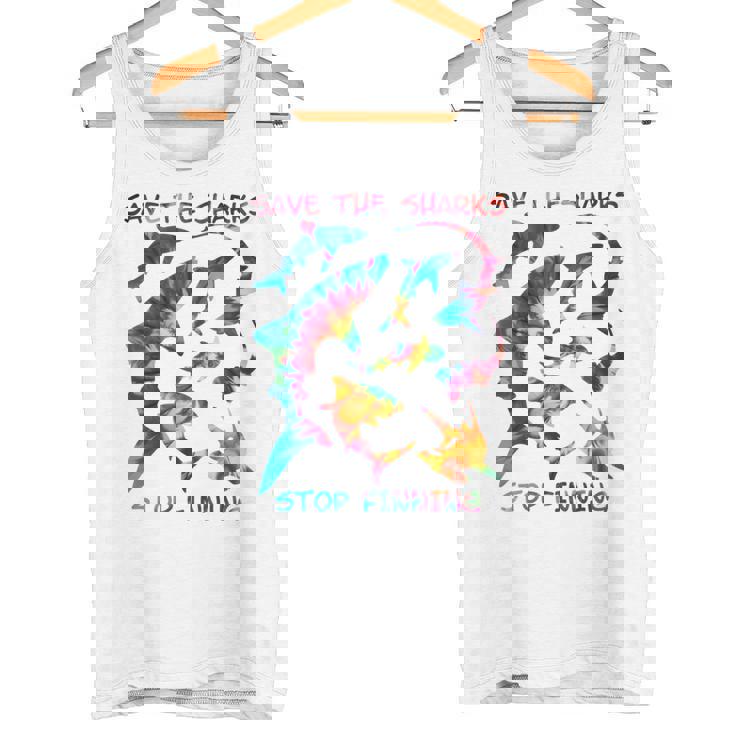 Stop Finning ジンベエザメ シュモクザメサメの種類タイダイ 長袖tシャツ タンクトップ