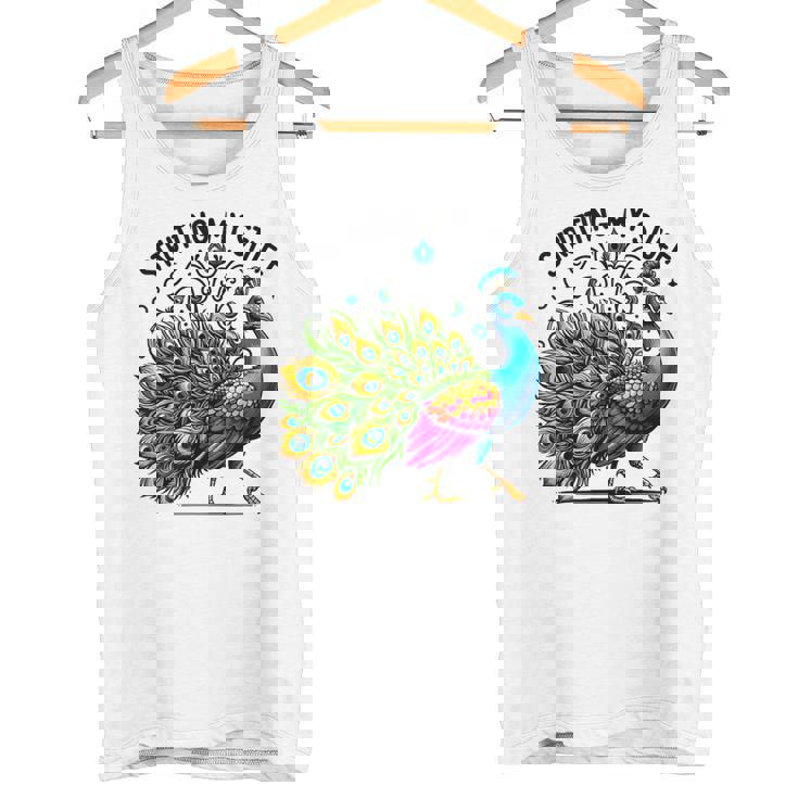 Strutting Mytuff カラフル 孔雀好き タンクトップ