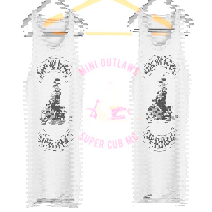 Super Cub スーパーカブ ミニモト 面白 ふざけ ネタ おもしろ バイク アウトロー バイカーギャング 長袖tシャツ タンクトップ