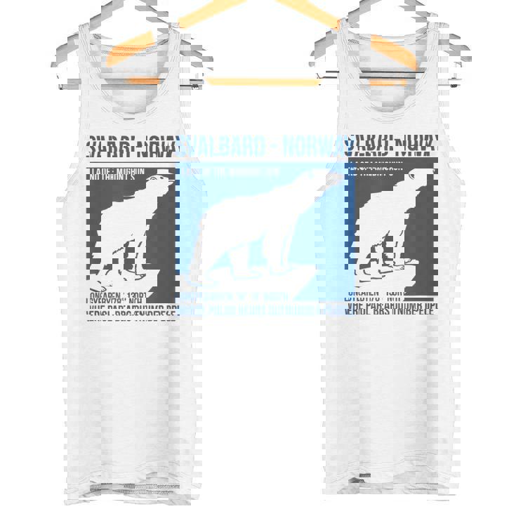 Svalbard ノルウェー ポーラーベア ロングイヤービーン スピッツベルゲン オーロラ タンクトップ