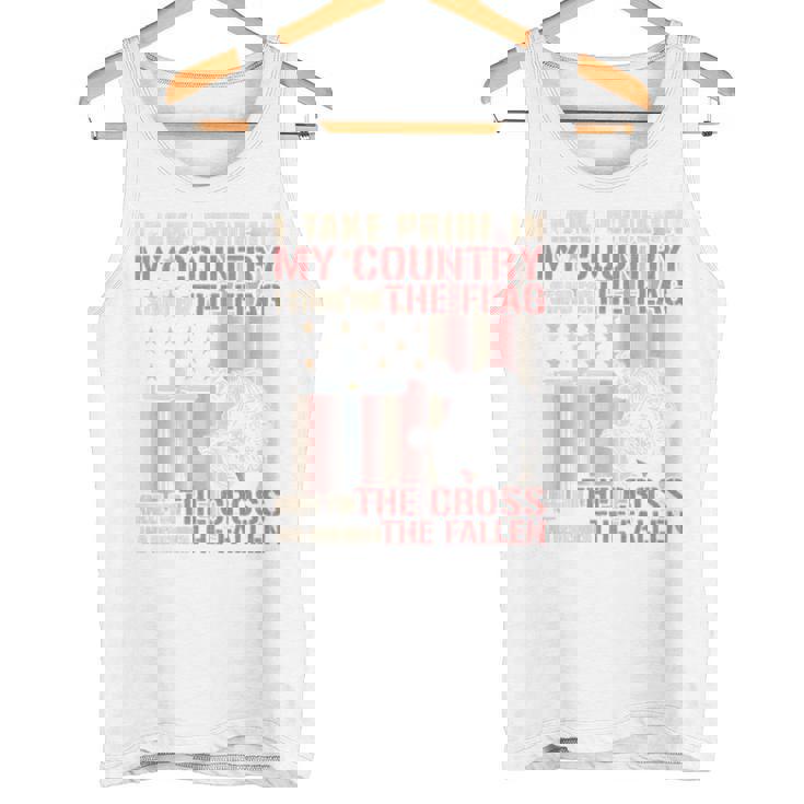 I Take Pride In My Country Itand For The Flag 裏面 タンクトップ