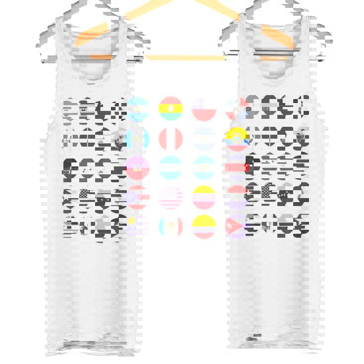 Todas Banderas Latinoamericanas Países Banderas Latinoamerica Camiseta sin mangas