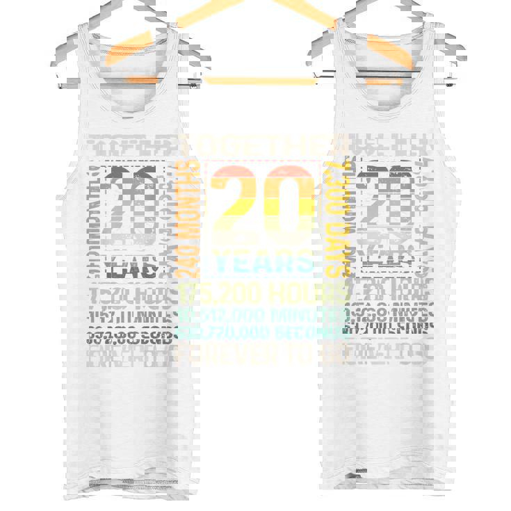 Together 20 Years Forever To Go 結婚20周年記念 タンクトップ