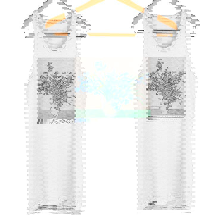 Trendyincentan Gogh Irises Famous Painting 1890 タンクトップ