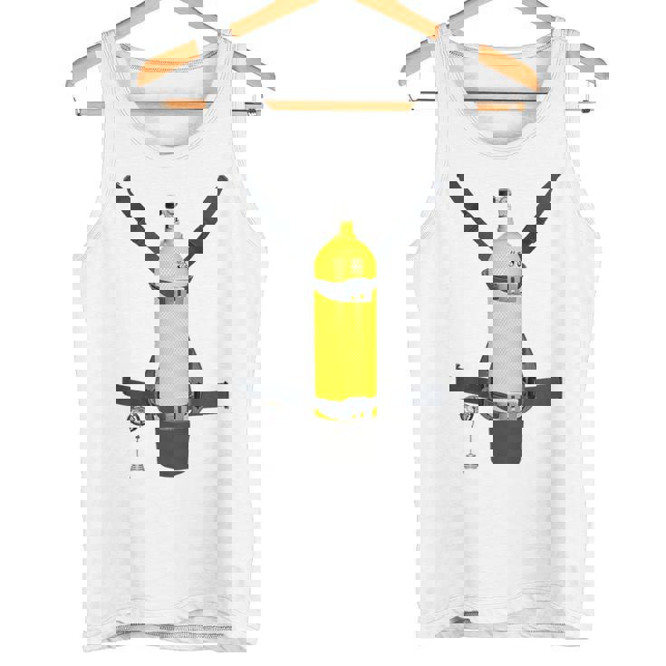 Trompe L'œil スキューバダイビングボトルバック タンクトップ