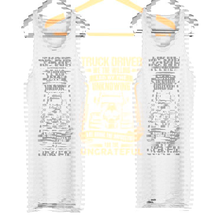 Truck Drivers Fun Truckers トラッキング スカル バックサイド 長袖tシャツ タンクトップ