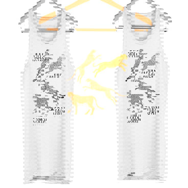Type Of Cheetahs Breeds Collection、チータープリント、ビッグキャット タンクトップ