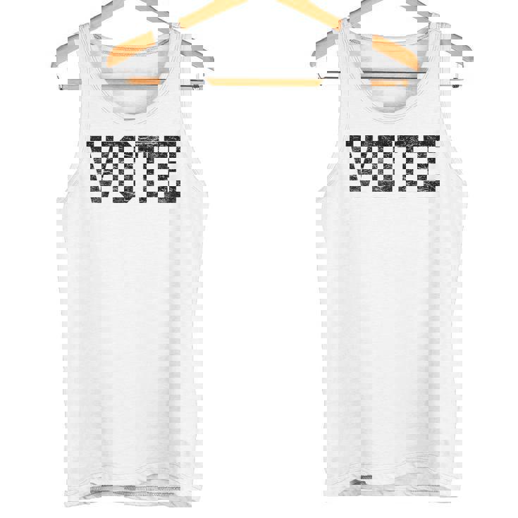 Vote レディース メンズ アンティーク調テキスト 2024 選挙 タンクトップ