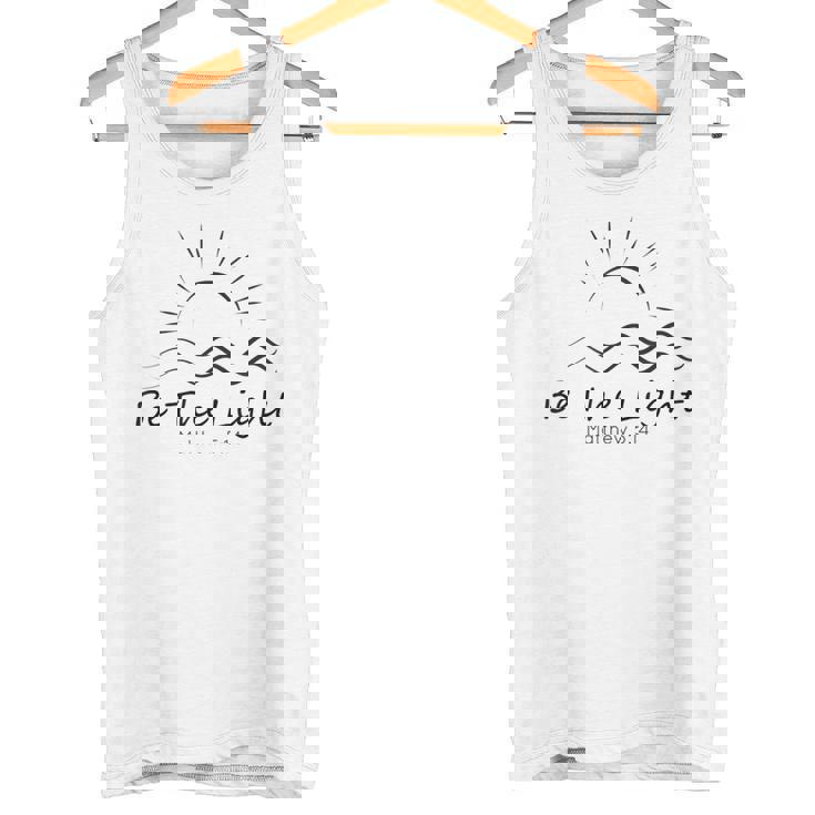 「光あれ」聖書マタイによる福音書第5章14節 タンクトップ