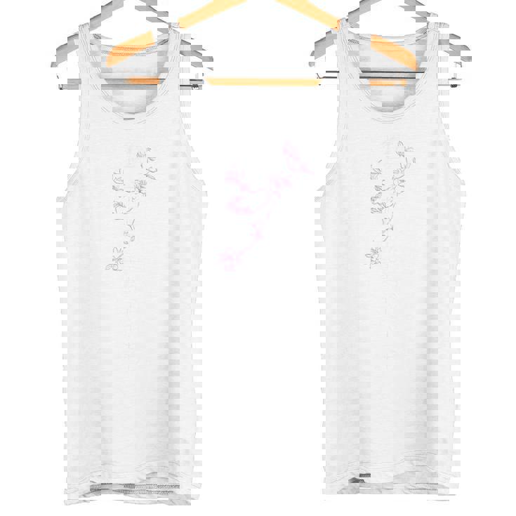 「桜／とほかみえみため 白文字」 言霊 ホツマ文字 ヲシテ文字 とほかみえひため 桜 神社 開運 お守り バックプリント タンクトップ