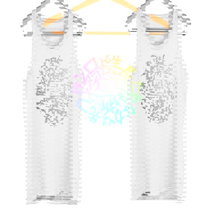 【あなたより長く 短歌ロゴ】 タンクトップ