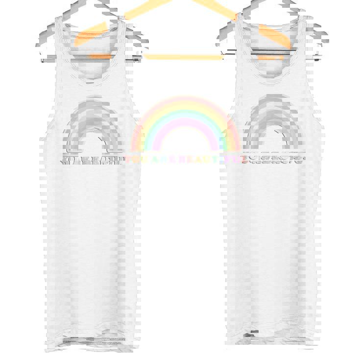 あなたは美しい虹と太陽の光です タンクトップ