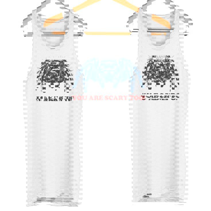 あなたも怖いよ！ タランチュラの飼い主 面白いタランチュラ タンクトップ