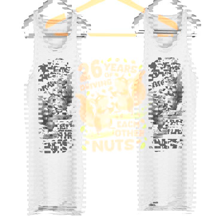 お互いの運転26年 ナッツ26周年 結婚26周年 タンクトップ