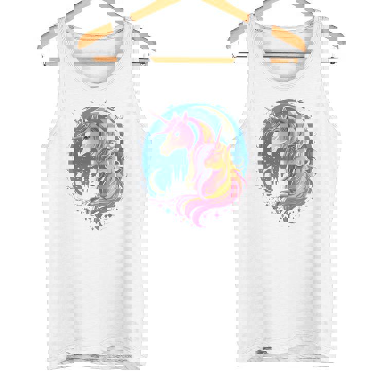 お揃いのママと娘 ユニコーン ナイトシャツ 母の日 長袖tシャツ タンクトップ