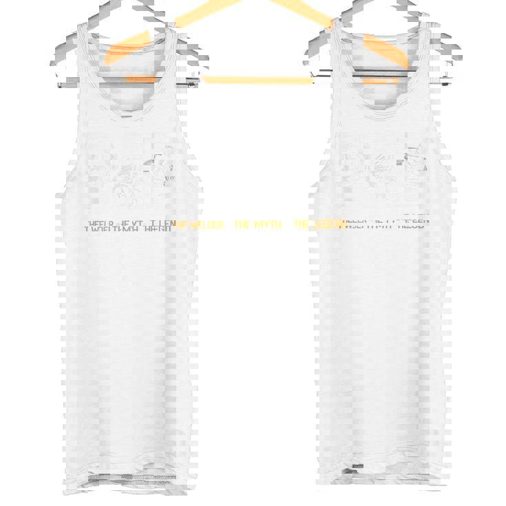 メンズ バックプリント お父さん 溶接工 神話 伝説 タンクトップ