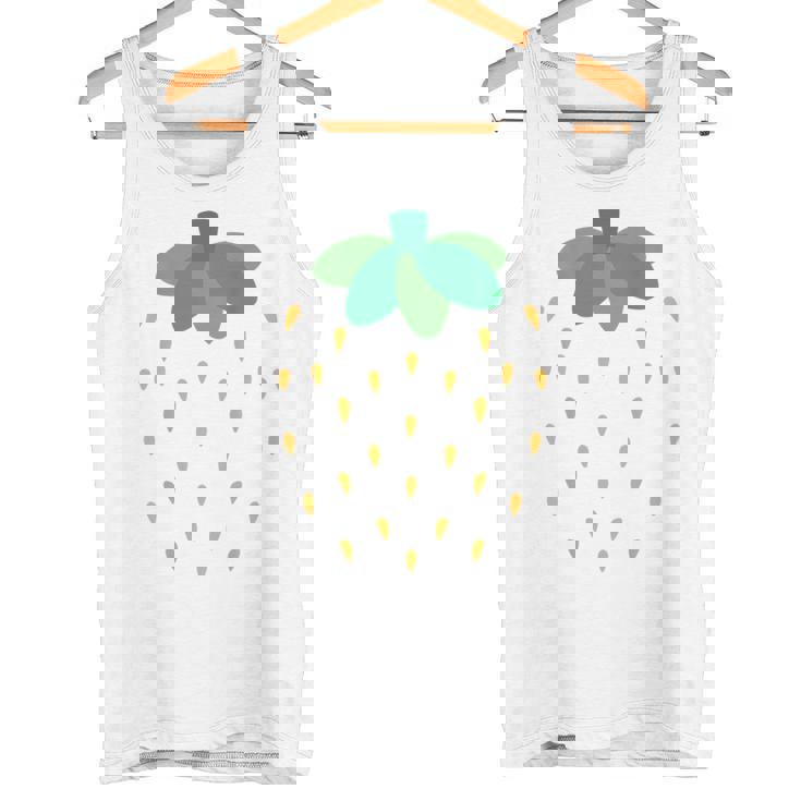 かわいい赤いイチゴ、イチゴ、フルーツ愛好家アートバック。 タンクトップ