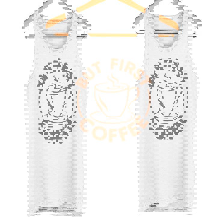 でもファーストコーヒー面白いコーヒー好き タンクトップ