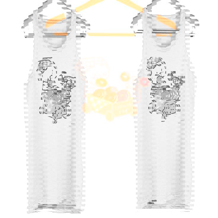 ねこぺん日和 ドーナツたくさん タンクトップ