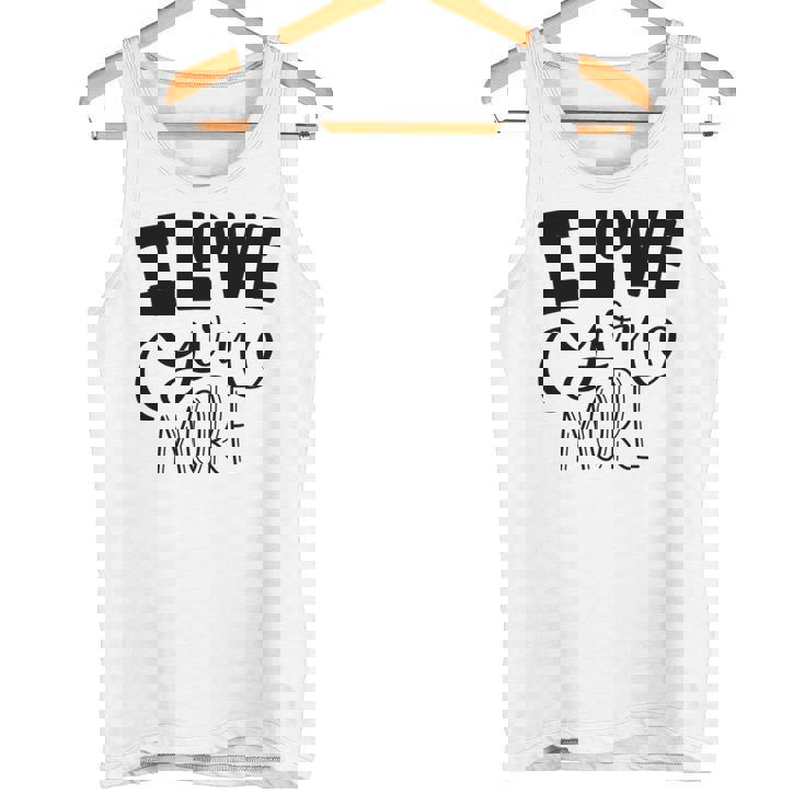 アイ・ラヴ・ユー 長袖tシャツ タンクトップ