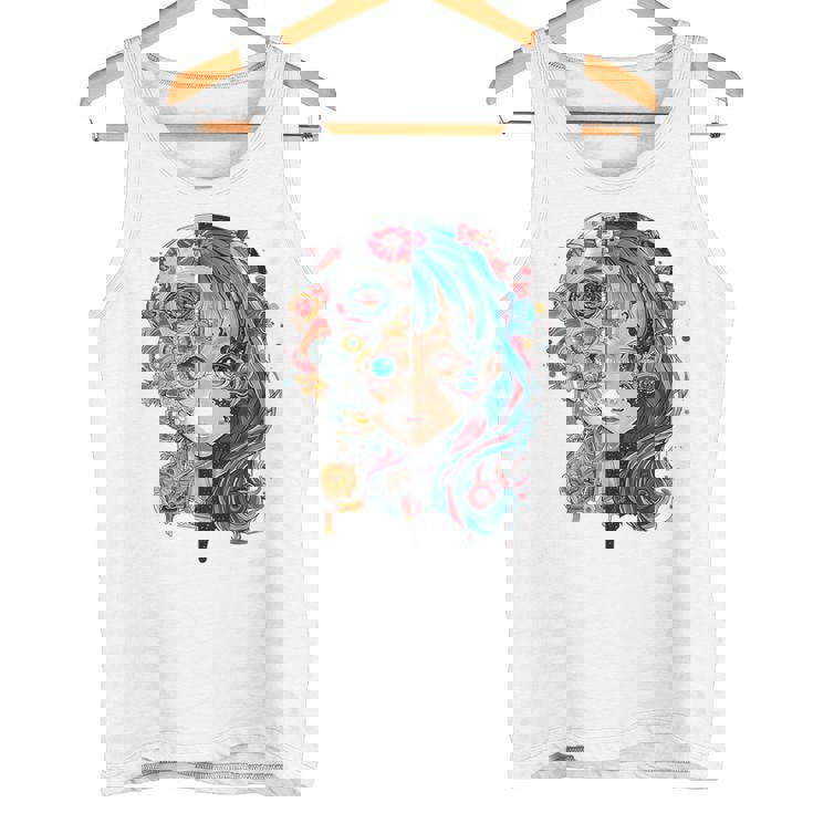 アニメ 漫画 モチーフ カラフル イラスト アニメ タンクトップ