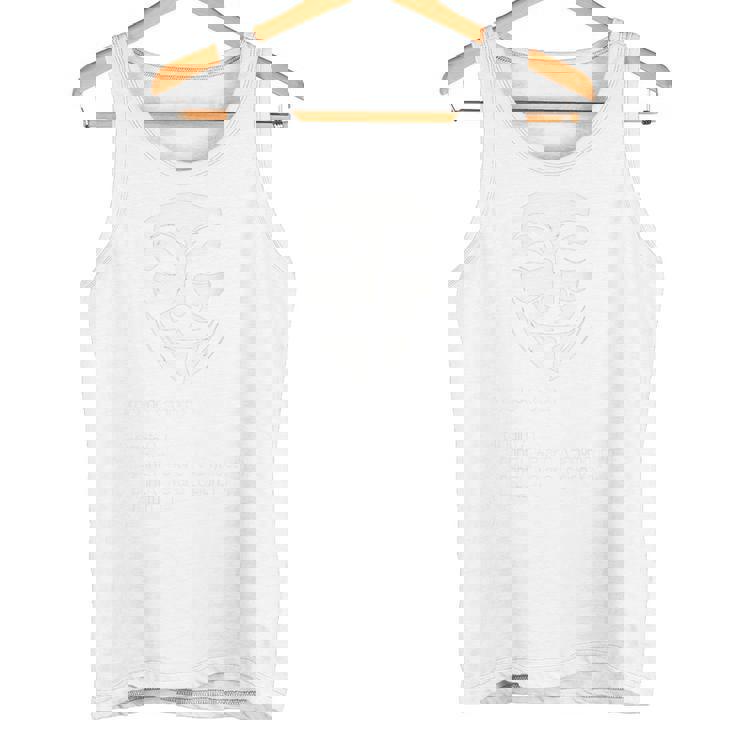 アノニマス マスク ガイ・フォークス・マスク ハッカー集団 タンクトップ