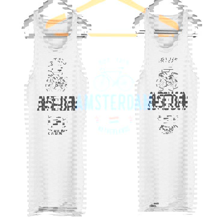 アムステルダム バイク シティ アムステルダム バイクタウン オランダの国旗 タンクトップ