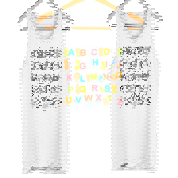 アルファベット動物学習abc キュート キッズ 教育 小道具 タンクトップ