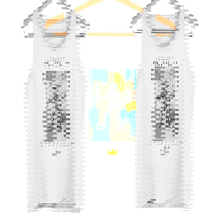 アーバン ストリートウェア グラフィック バスキア アート 抽象 タンクトップ