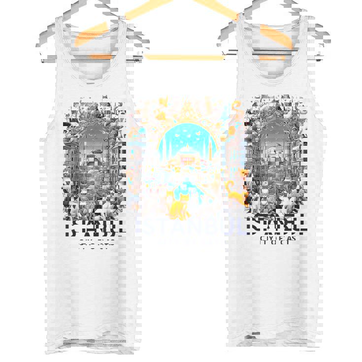 イスタンブール、トルコ 猫の街 Istanbul Turkey City Of Cats タンクトップ