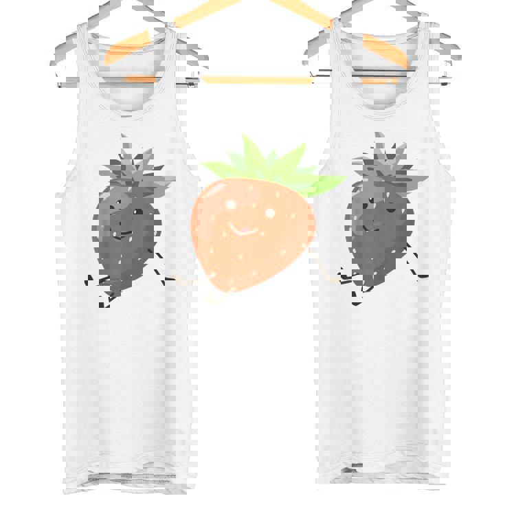 イチゴのハロウィンコスチューム かわいい怠惰なイチゴの果実 タンクトップ