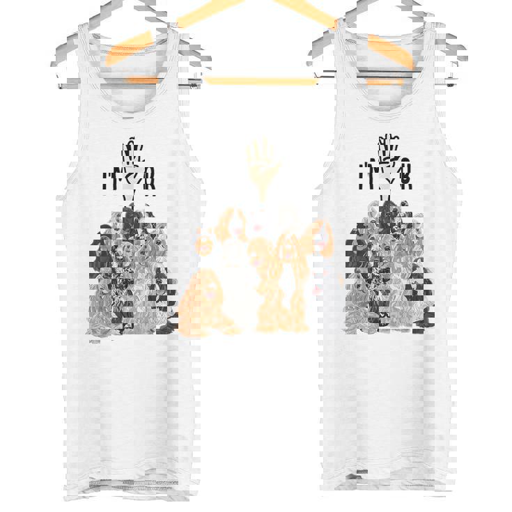 イングリッシュコッカースパニエルがいっぱい タンクトップ